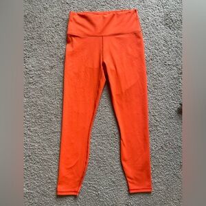 Fabletics power hold legging in neon orange | size S